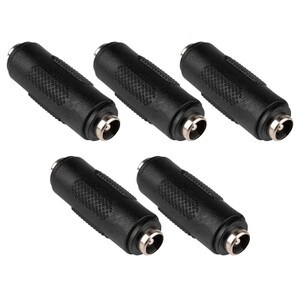 2.1mm Female to Female DC Barrel Power Coupler 5-Pack